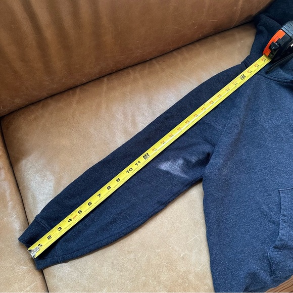 Naadam cotton cashmere hoodie sweatshirt in navy blue cozy luxe layer lounge - Picture 13 of 13